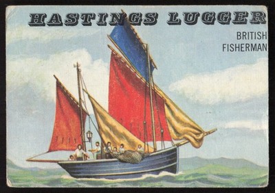 1955 Topps Rails & Sails #191 Hastings Lugger