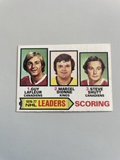 1977/78 OPC Hockey Scoring Leaders Card # 3 In Excellent Condition