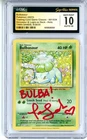CGC GEM MINT 10 Auto 10 Tara Sands Bulbasaur 001/034 Trading Card Game Classic