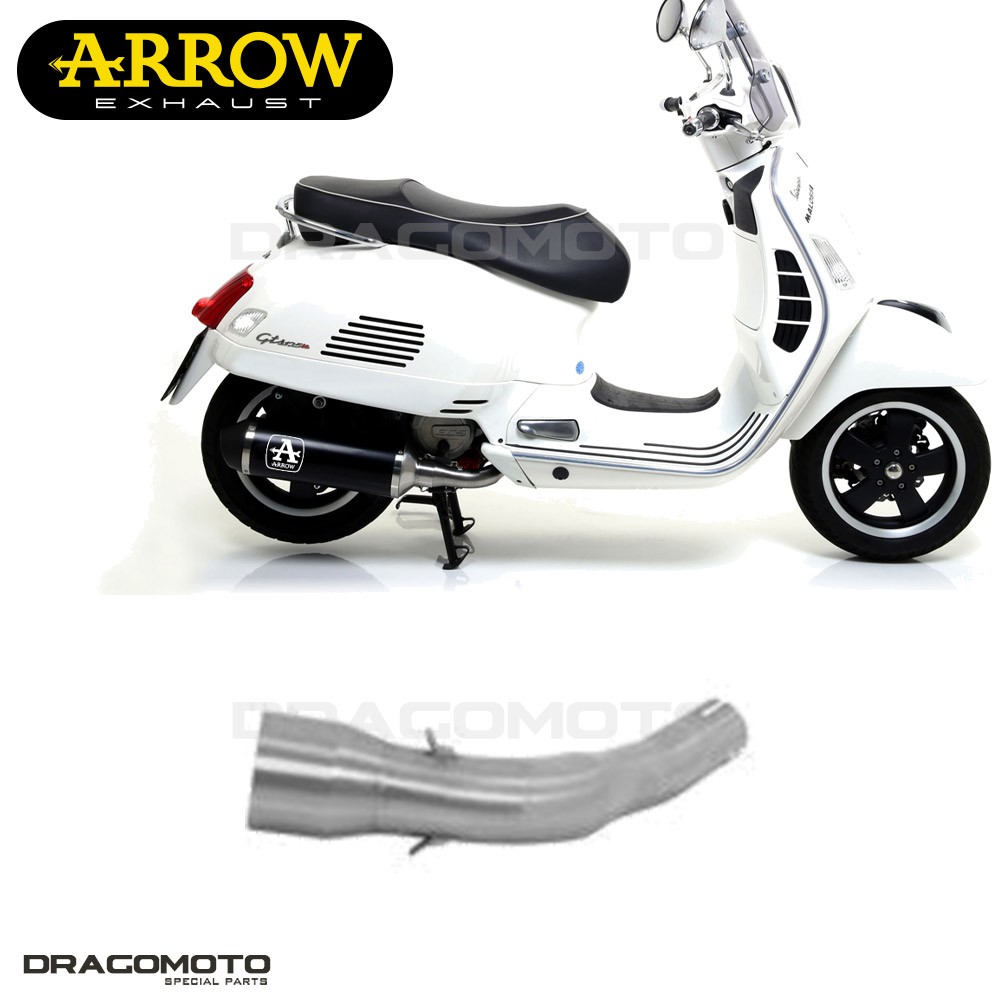 Échappement ARROW RC Vespa GTS 300 2016 en inox pour un gain de puissance