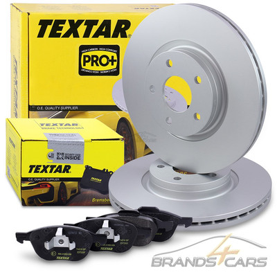 TEXTAR BREMSSCHEIBEN Ø300 +BELÄGE VORNE FÜR FORD C-MAX 2 FOCUS 3 VOLVO S40 2 V50