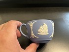 1954 Wedgwood Jasperware Teacup Cup & Saucer, Sacrifice Figures, Pale Blue — photo 5