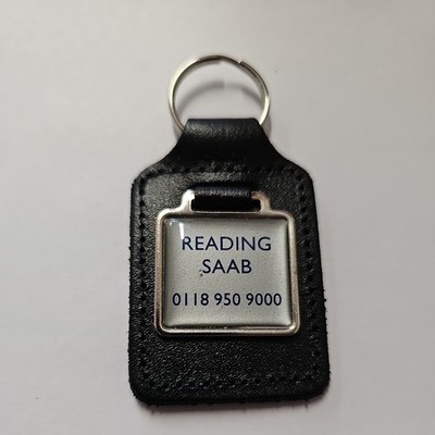 VINTAGE LESEN SAAB AUTO KFZ IGNIS SWIFT SCHLÜSSELANHÄNGER SCHLÜSSELRING LEDER