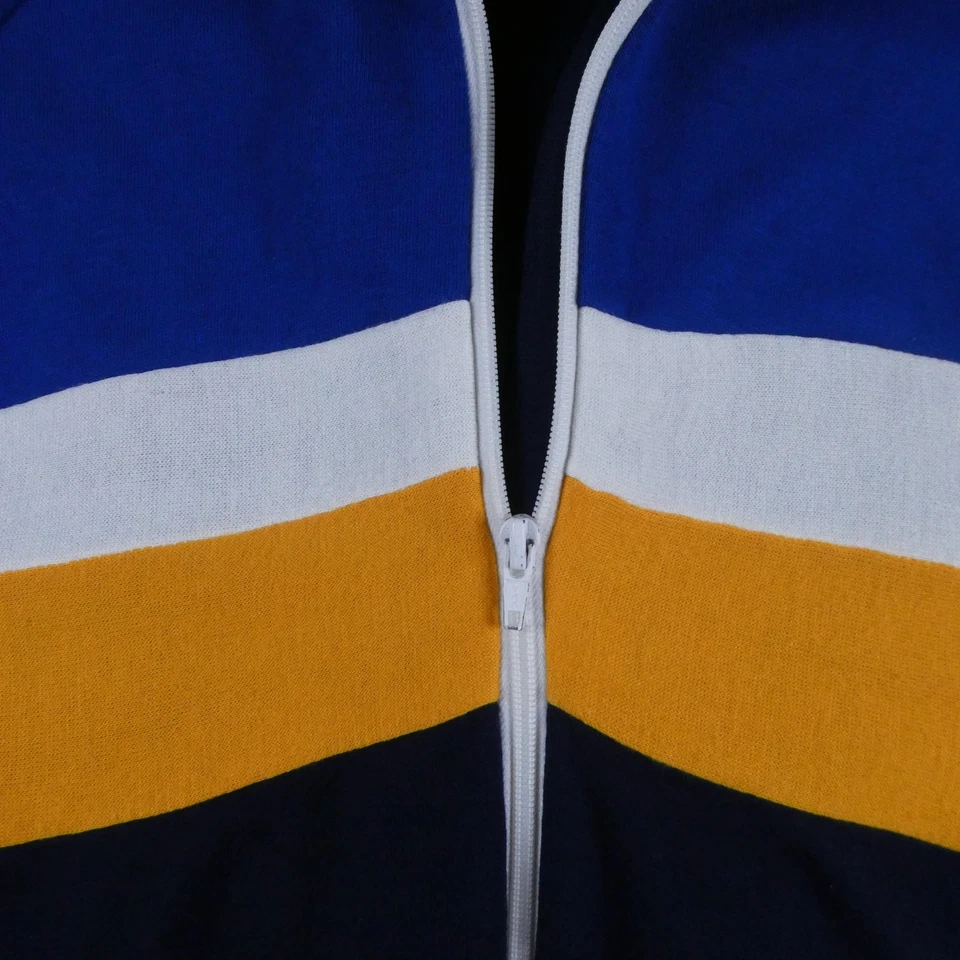 Chaqueta Mercury Para Hombre Grande Azul Marino Blanco Cremallera Completa Pista Colorblock Y2K Retro Vt Foto 2 de 4