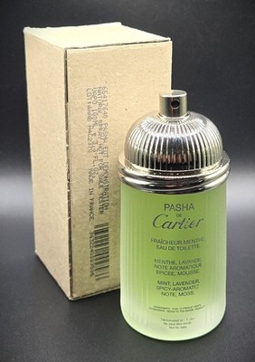 Pasha De Cartier Fraicheur Menthe Cologne 3.3oz/100ml RARE & Discontinued