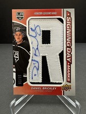 2018-19 Upper Deck SP Game Used Daniel Brickley Signing Day Marks ‘R’ 02/35