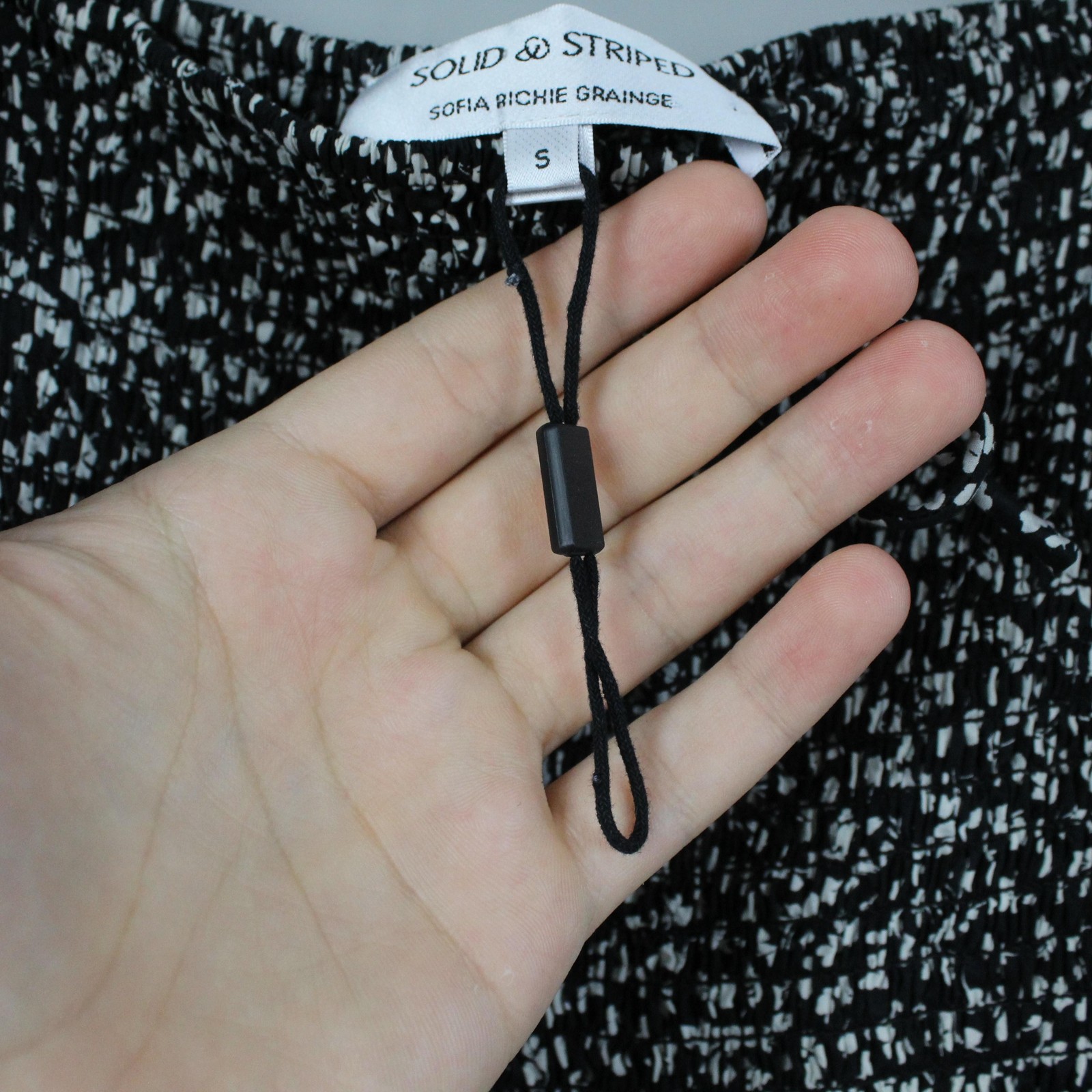 Solid Striped Sofia Richie Dress Small Grainge Th… - image 6