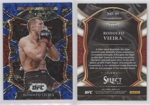 2021 Panini Select UFC Concourse Blue Disco Prizm /99 Rodolfo Vieira Rookie RC