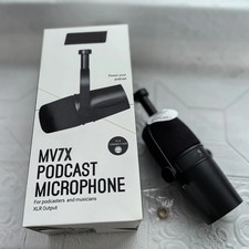For Shure MV7X Dynamic Podcast XLR Microphone with Voice Isolation Free shipping