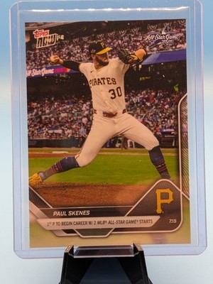 Paul Skenes 2025 Topps Now #428 1st Rookie to Begin Career with 2 ASG Starts 