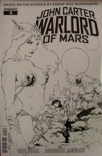JOHN CARTER WARLORD OF MARS 2 F DYNAMITE B W SKETCH VARIANT COMIC BENES 2014 NM