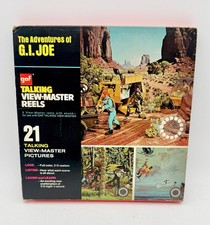 Vintage 1970s 12" The Adventures G.I. Joe GAF Talking View Master Reel Set RARE