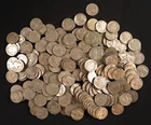 Lot of 199 Buffalo Nickels - Mostly "P" Mints - Almost All Dateless - Decent Mix