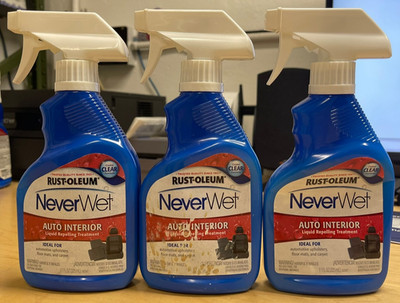 3-Pack Rust-Oleum NeverWet Auto Interior Liquid Repelling Treatment 11oz Spray