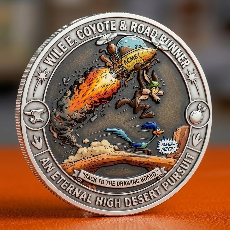 Wile E. Coyote & The Road Runner Commemorative Coin Gift For Fans  CC122