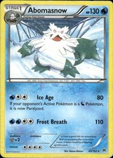 Abomasnow 40/162 Rare BREAKthrough Pokemon Moderately Played