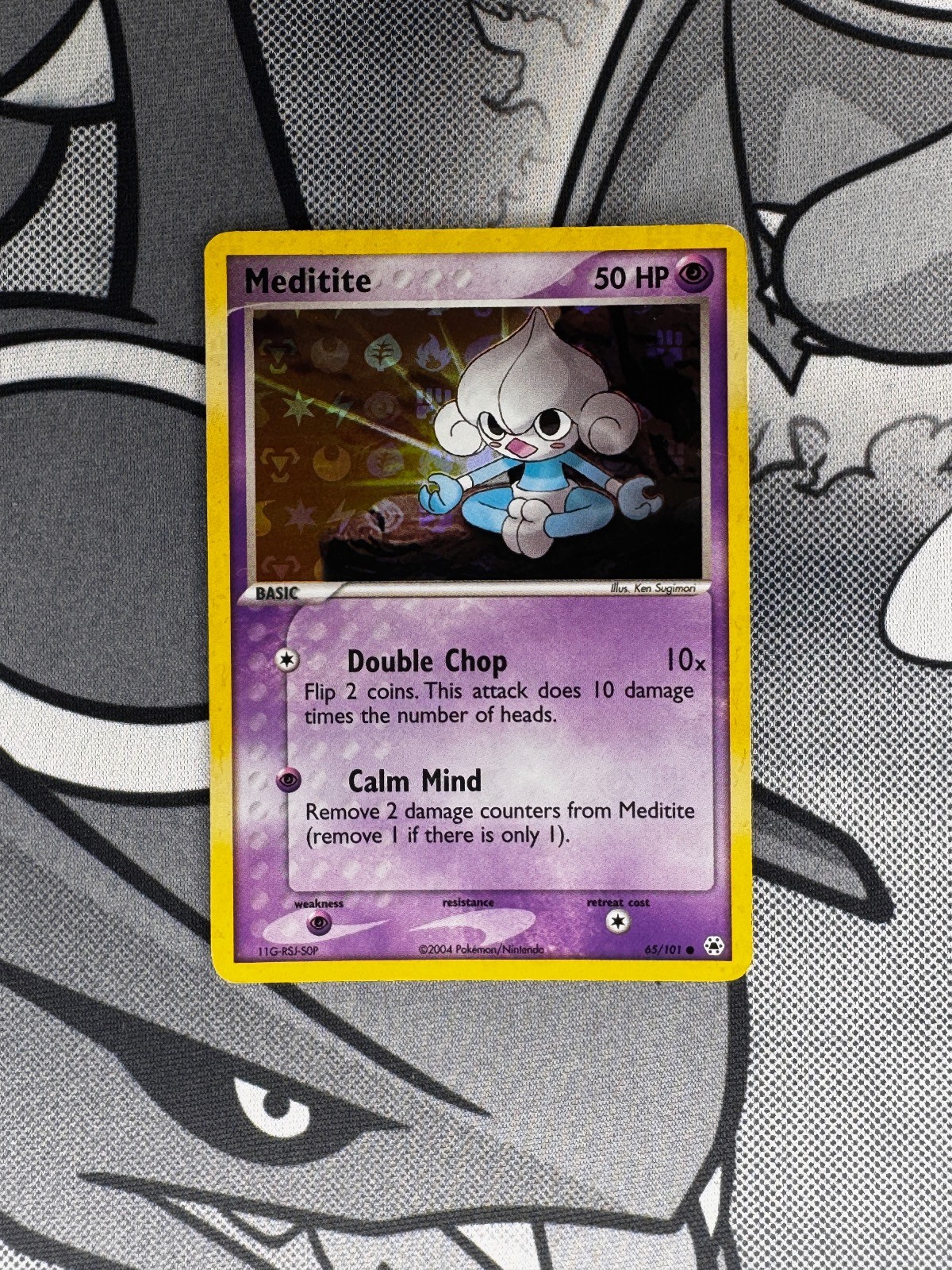 π₯ MEDITITE 65/101 R HIDDEN LEGENDS POKEMON REVERSE HOLO π₯