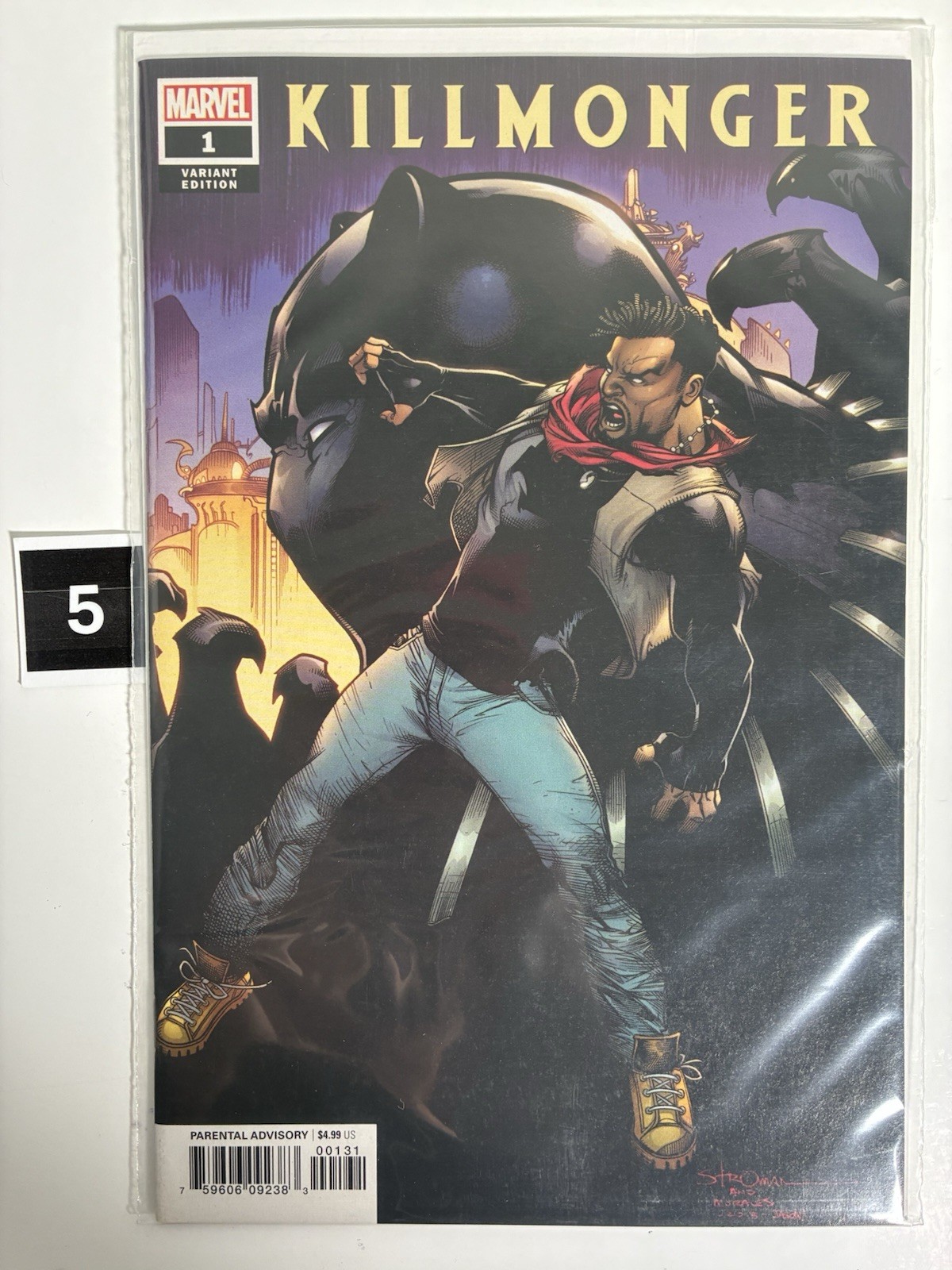 Killmonger (2018) #1 1:50 LARRY STROMAN Incentive Variant | eBay
