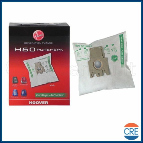 HOOVER 4 Sacchetti H60 Pure Epa Aspirapolvere Silent Energy Purepower  Freemotion | eBay