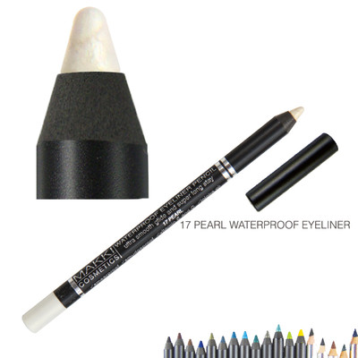 MAKKI PEARL WATERPROOF GLIDE EYE LINER PENCIL SUPER LONG STAY EYELINER NO 17