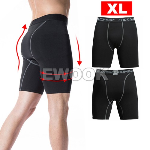 Men Sports Compression Shorts Pants Fitness Under Skin Base Layer Tights Pant OZ - Picture 12 of 14