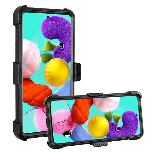 For Samsung A51 Case Hybrid Outdoor Cover Swivel Belt Clip Screen Protector - Picture 18 of 30