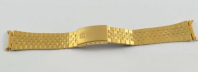 PULSAR STAHL ARMBAND BRACELET 18MM STAHL GUTER ZUSTAND VERGOLDET