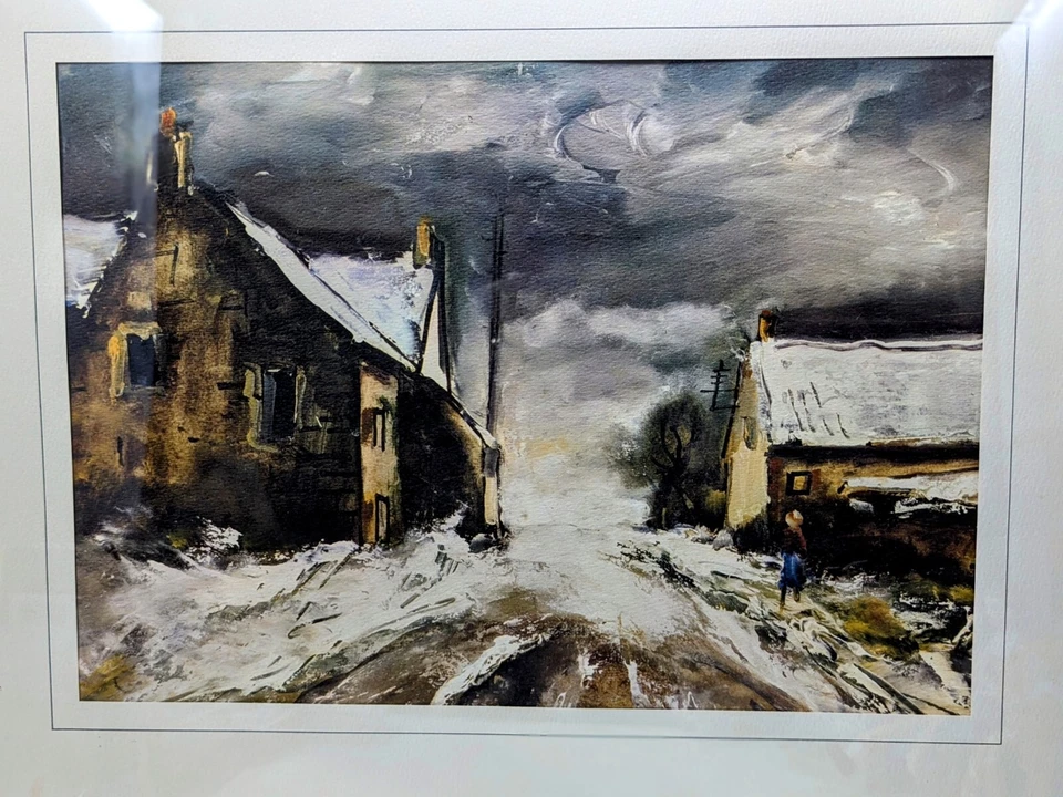 Деревня в Нормандии от Maurice de VLAMINCK литография Int. Hallmark Award (1957) - Изображение 2 из 4