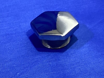 TRIUMPH BSA T150 T120 T100 A75 A65 GABEL TOP NUT 28 TPI CHROM 97-2245 NEU