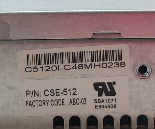 SuperMicro CSE-512 1U Rack Mount Chassis & PWS-351-1H 80 Plus Gold Power Supply - Picture 5 of 6