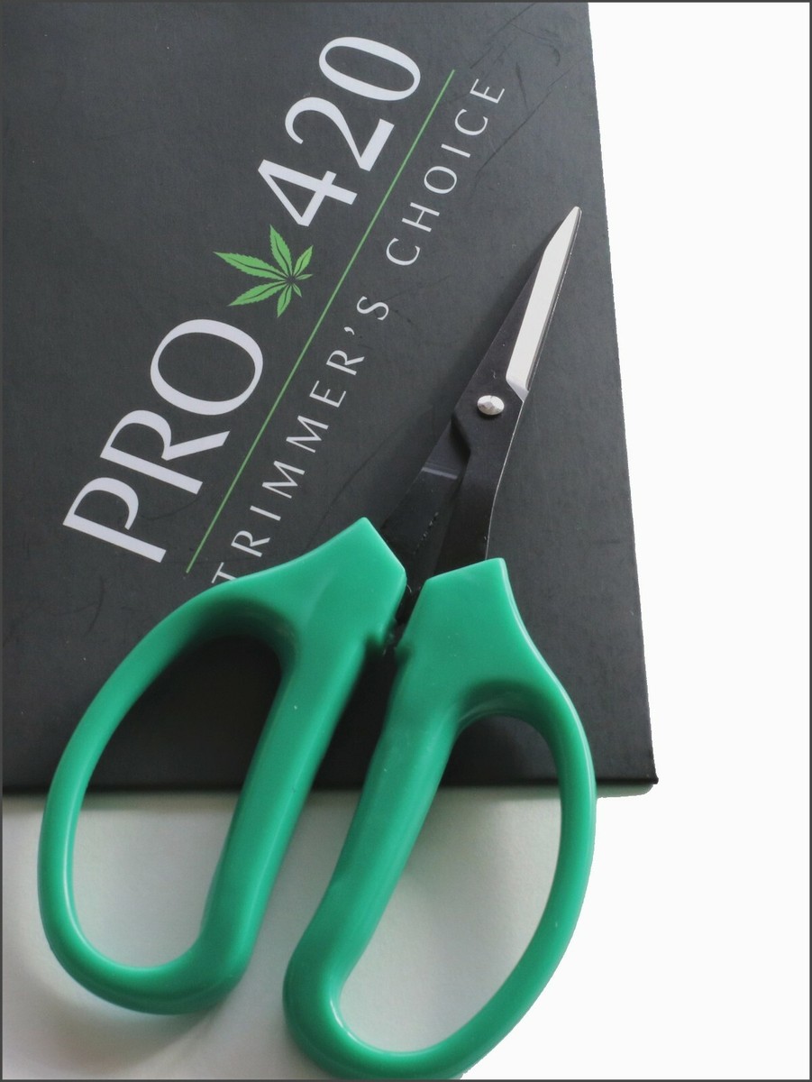 PRO 420 Bud Trimming Scissors – 2 Pack – Pruning Shears With Comfort Grip, Cut & Hold