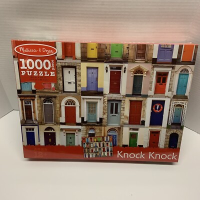 Melissa & Doug 1000 Piece Jigsaw Puzzle Knock Knock Doorways Front Doors