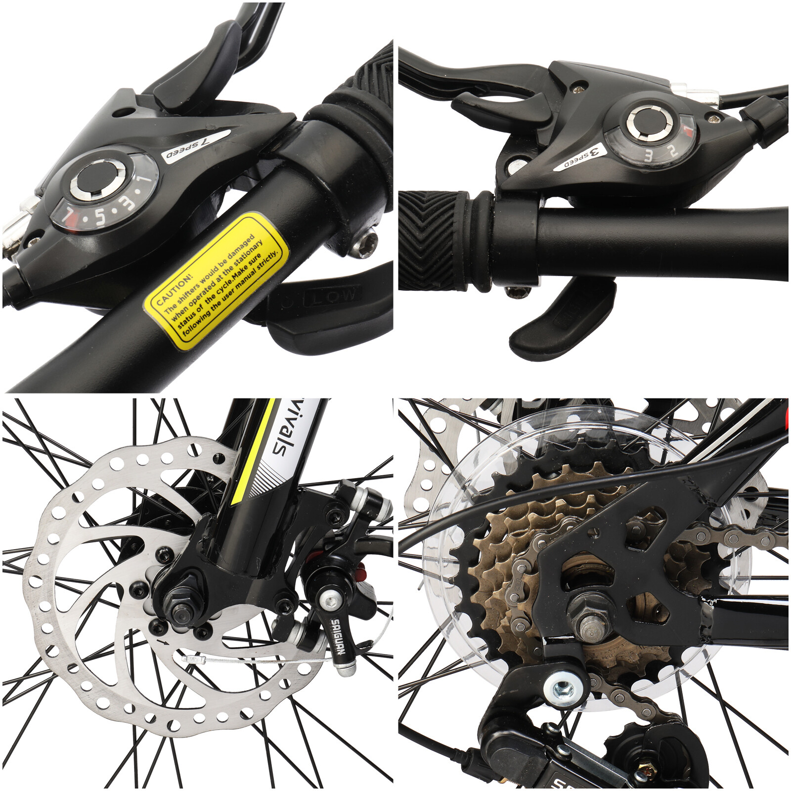 Men Women Mountain Bike Bicycle Front Suspension 26 inch Wheels 21