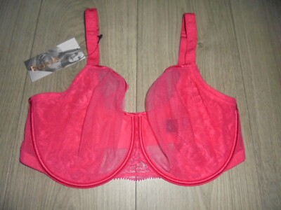 M&S MARKS & SPENCER ROSIE CERISE BALCONY STYLE BRA UK SIZE 32G