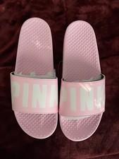 Victoria s Secret Pink Logo Slides Color Pink Size Large NIB