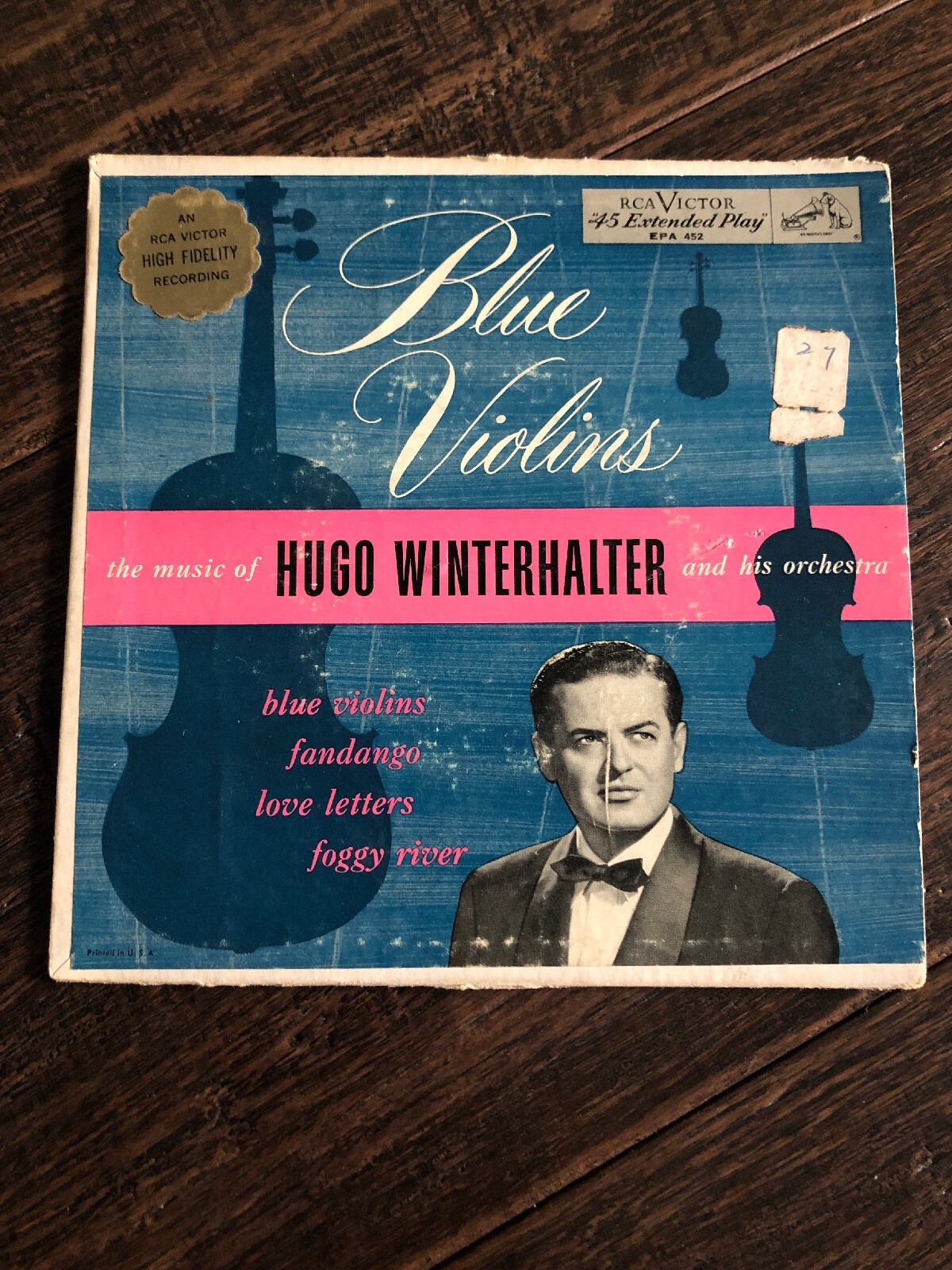 Blue Violins Hugo Winterhalter and his Orchestra Rca VIctor Records 7