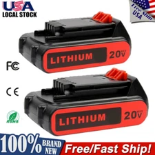 2X Battery for Black & Decker 20V 3.8AH Lithium-Ion 20 Volt LB20 LBX20 LBXR20