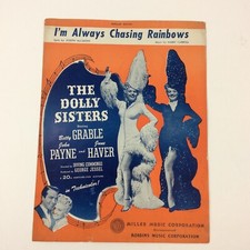 I'm Always Chasing Rainbows From The Dolly Sisters 1918 Vintage Sheet Music Pop