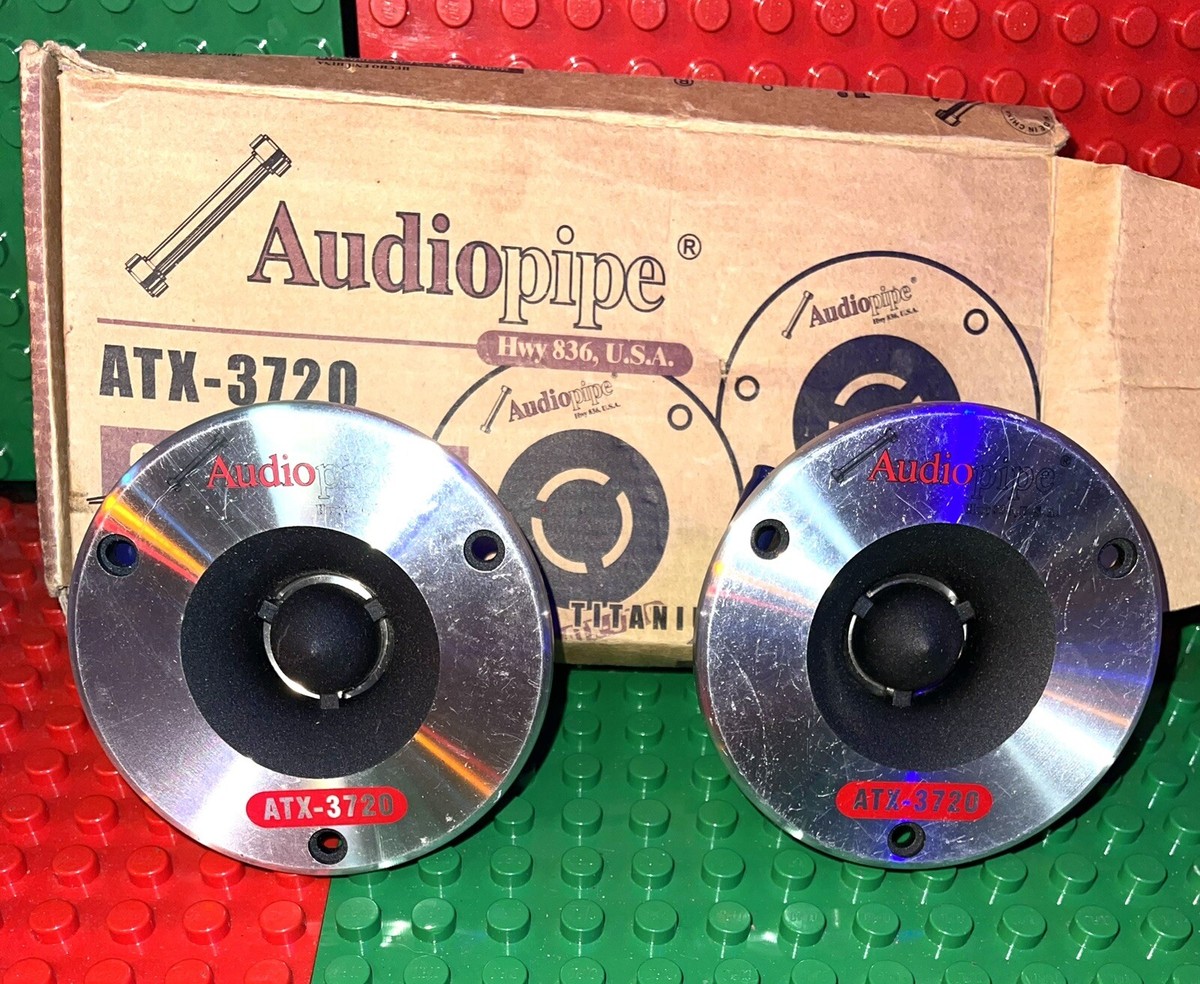 Audiopipe ATX-3720 3.75 Aluminum Belt Titanium Horn Tweeter 300