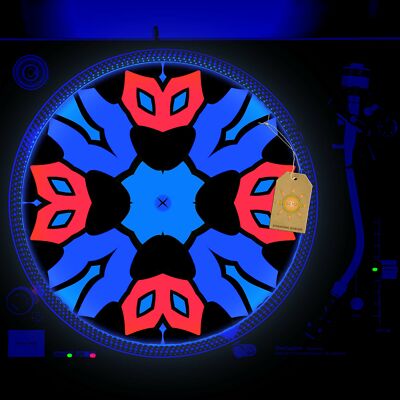Super Hero Turntable Slipmat GLOW BLACKLIGHT 12 inch