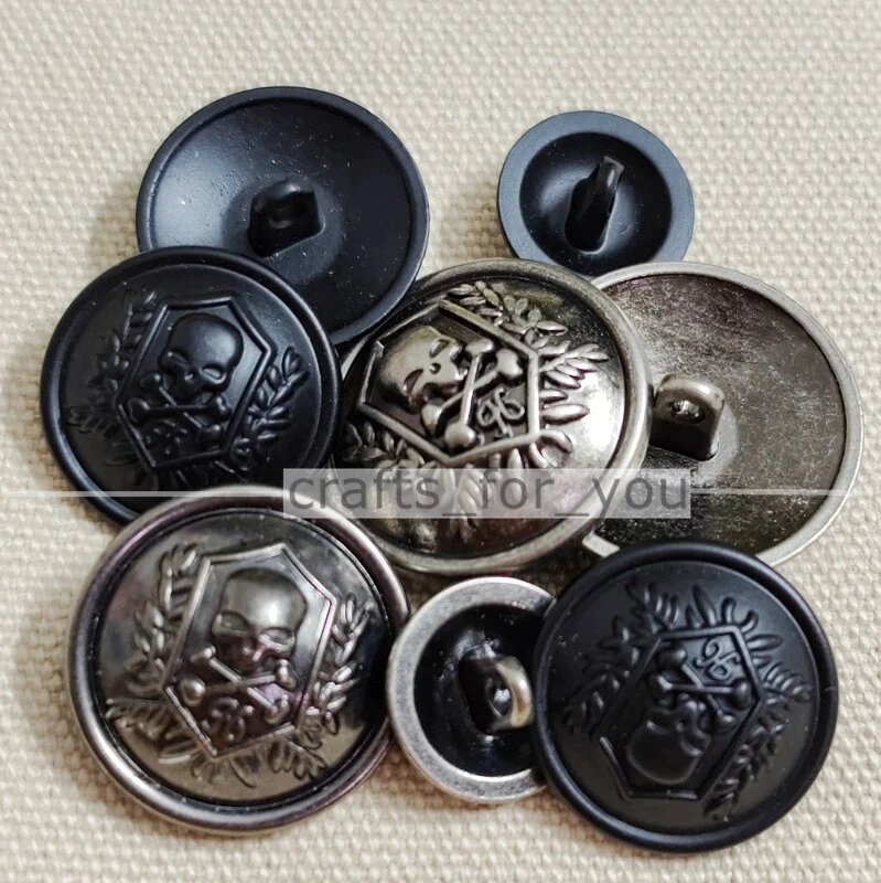 Skull buttons cheap for clothing