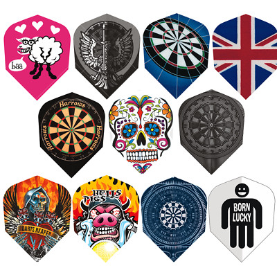 Harrows | Quadro | Funny Dart Flights | 5 Sets (15) Standard | 8 lustige Designs