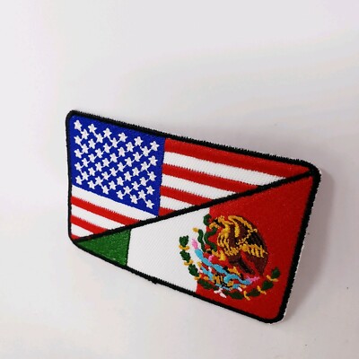 LOWRIDER CHICANO MEXICANO FLAG BIKER PATCH  