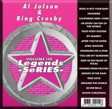 AL JOLSON  BING CROSBY LEGEND KARAOKE CDG-VOL-110 Around The World,True Love 