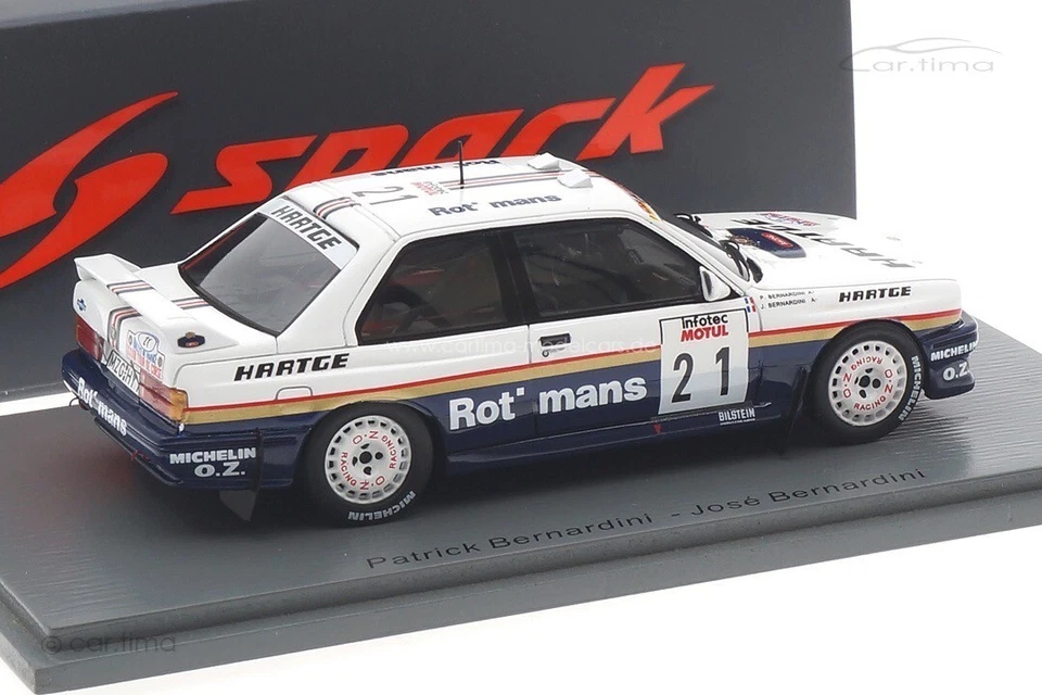 BMW E30 Tour De Corse Rally De Francia 1989 Bernardini/Bernardini Spark 1:43 S84 - Immagine 4 di 4
