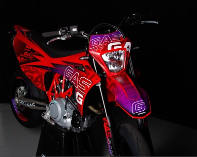 SCRUB Designz Graphics Kit For Gas Gas SM 700 Supermoto (2022-2024) - Red/Black/White