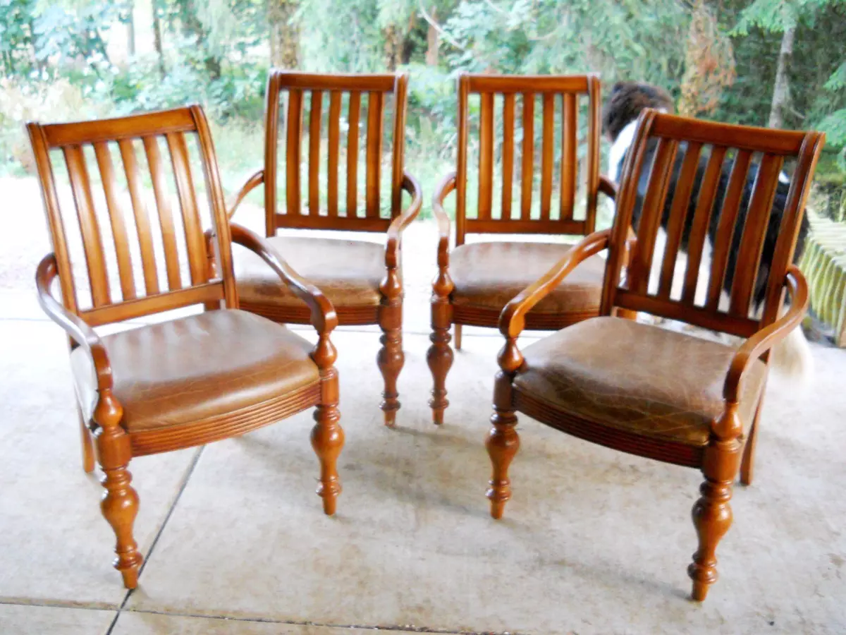 Bernhardt leather 2024 club chair