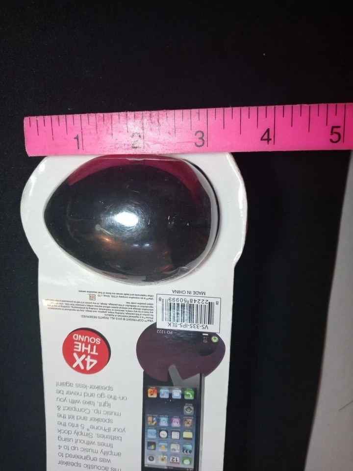 ALTAVOZ ACÚSTICO DE VIBE COMPATIBLE CON I PHONE 5. NO SE REQUIEREN PILAS. NUEVO Foto 3 de 4