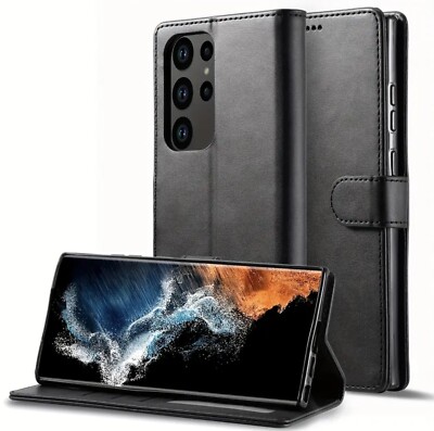 Für Samsung Galaxy Note20 Ultra 5g S23 S22 S21 FE Etui Leder Geldbörse Buch Handy