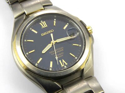 Herrenuhr Seiko Titanium Perpetual Calendar 8F32-00K0 - 100m